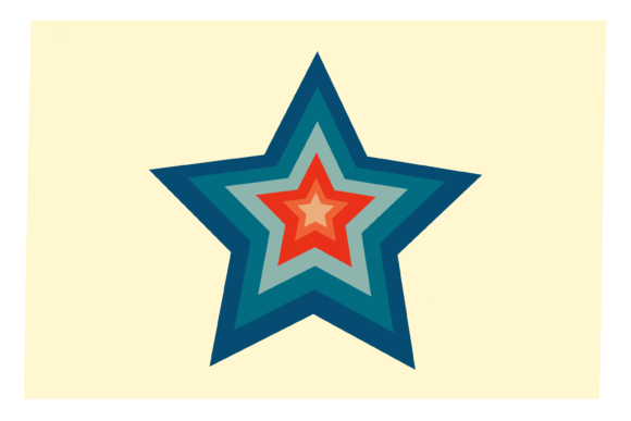 Blue Christmas Star Illustration for Local Business Branding