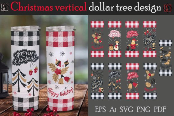 Bundle Christmas Vertical Dollar Tree Illustrations