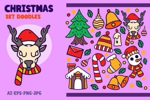 Christmas Doodle Set Illustration Review for Modern Designers