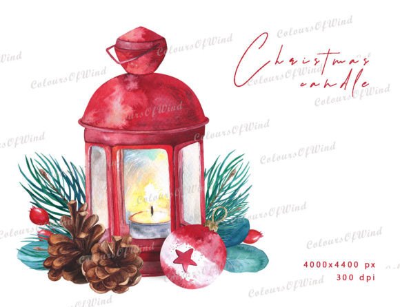 Christmas Flashlight Illustration PNG for Editorial and Web Design