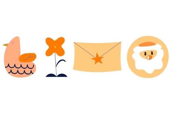 Christmas Orange Vector Illustration Review
