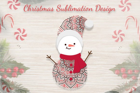 Merry Christmas Sublimation Design - 5 Illustrations