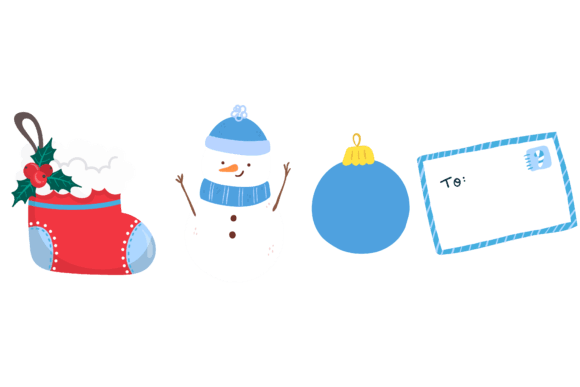 Set Christmas Decoration Nature Illustrations Review